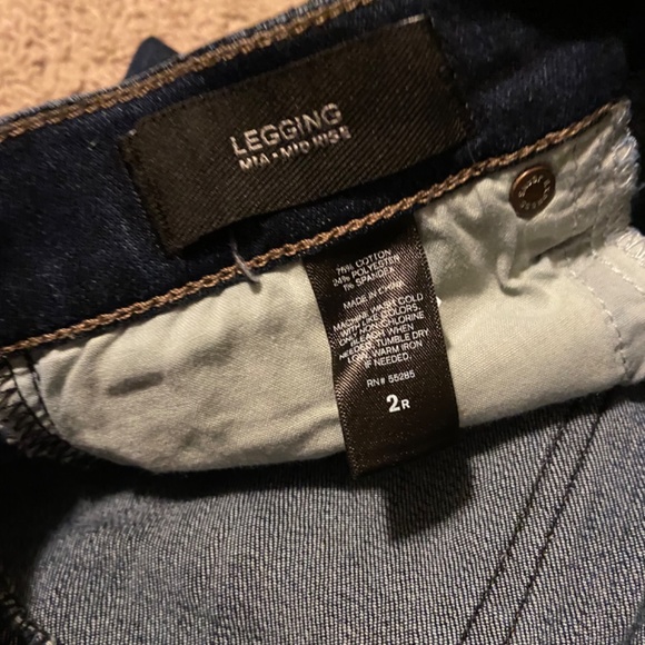 Express Mia Mid Rise Legging Jeans - Picture 5 of 5